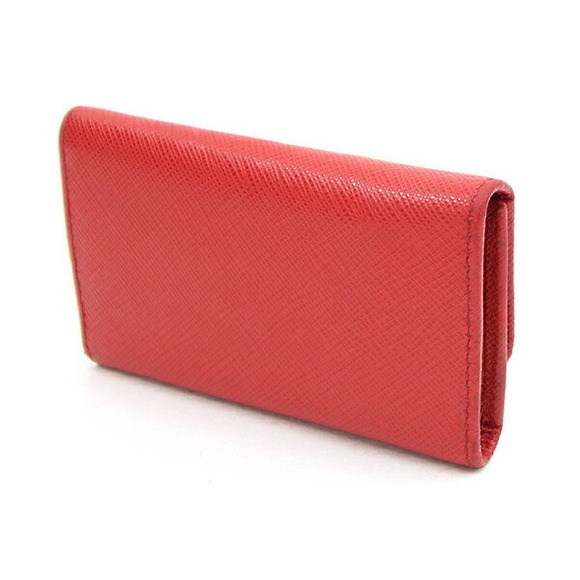 Prada Case Keys Red Ribbon Leather - Picture 1 of 8